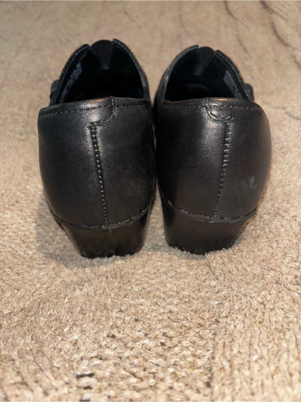 Dansko Tamara Black Leather Mary Jane Comfort Clogs EU 38 Nurse Shoes - Picture 7 of 8